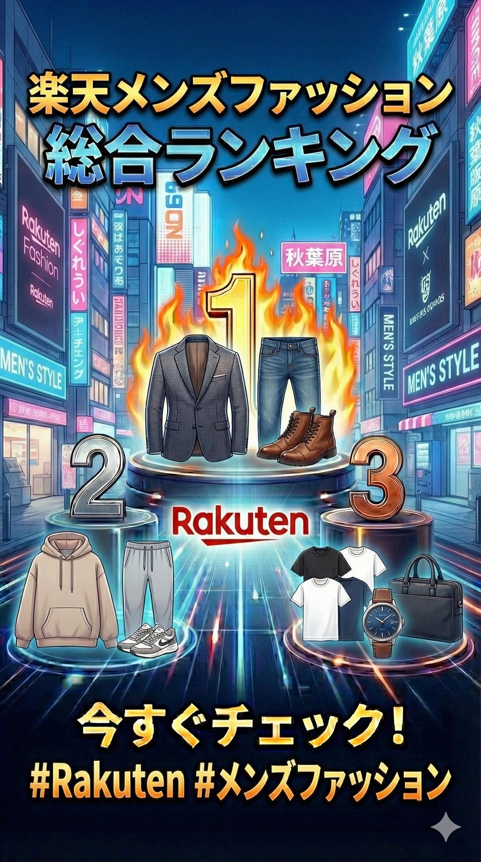2026年01月09日 楽天メンズファッション売れ筋ランキング