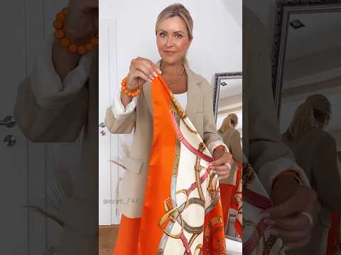 How To Style a scarf 🧣🎀fashiontrends style styleafter50 fas… サムネイル