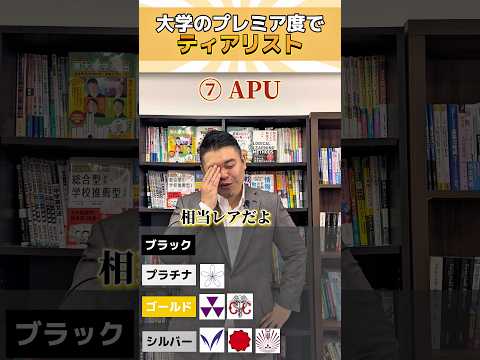 大学のプレミア度でティアリスト！ コバショー 大学受験 shorts ティアリスト
