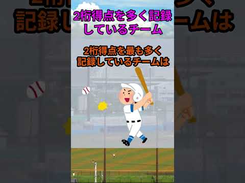 s158_2025年プロ野球で2桁得点を多く記録しているチーム 都道府県 野球 shorts サムネイル