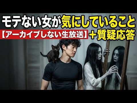 【無意味】モテない女が気にしていること+質疑応答【アーカイブしない生放送】