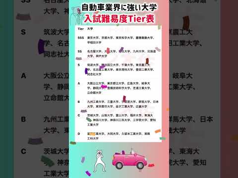 【2026年度版】自動車業界に強い大学の入試難易度Tier表|就職・研究から選ぶ注目校【最新話題】