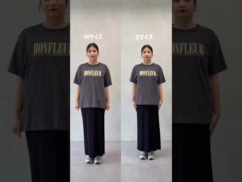 ロゴTはサイズでどう変わる？Sサイズ・Mサイズ着比べてみた✨ サムネイル