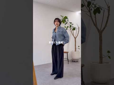 【SHENERY】大人気のシアーデニムシャツ！グレーかと思ってたけど、やっぱりサックスブルーもいいよね🩵レースアイテム…