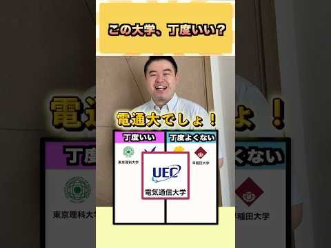 この大学、丁度いい? コバショー 大学受験 shorts 東大 明治