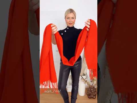 How to style a scarf 🧣 outfitconsira fashiontrends ootd oot… サムネイル