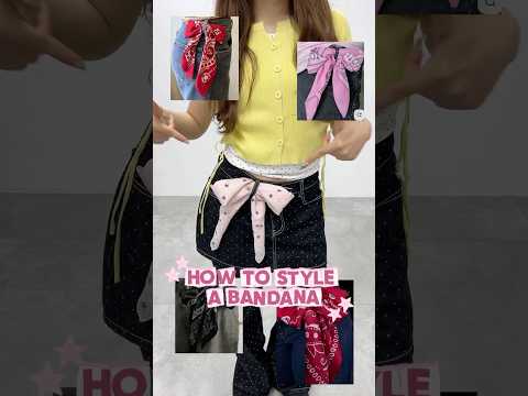 【可愛いバンダナアレンジ🎀】真似してみてね🫶shorts fashion wego outfit fashionhac… サムネイル