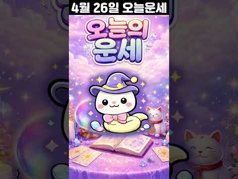[오늘의 운세] 2026년 4월 26일 띠별 운세 코디색상 좋은위치  오늘의 운세 행운 띠별운세 로또 타로…