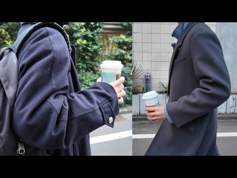 【Vlog】ロングコートにオムプリッセ着て過ごす1日。