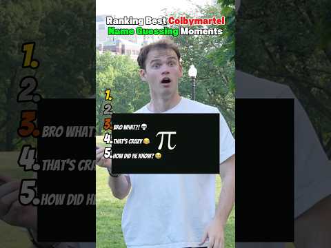 Ranking Best Colbymartel Name Guessing Moments 😂 サムネイル