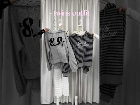 【春のセットアップコーデ👭🌸】この春のおそろは流行りのドットとボーダーで👍shorts fashion wego ou… サムネイル