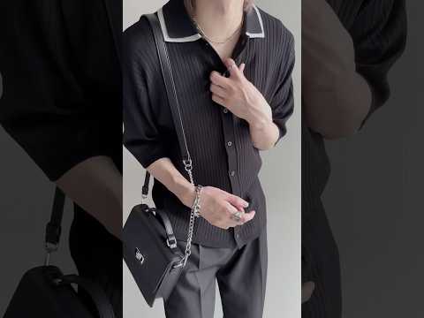 🖤上下合わせて１万円🖤雰囲気イケメン確定の夏のオールブラックコーデ🖤🗝️ ファッションコーデ サムネイル