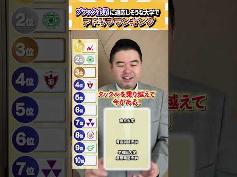 ブラック企業に適応してそうな大学でアドリブランキング コバショー 個別指導塾castdice 大学受験 shorts… サムネイル