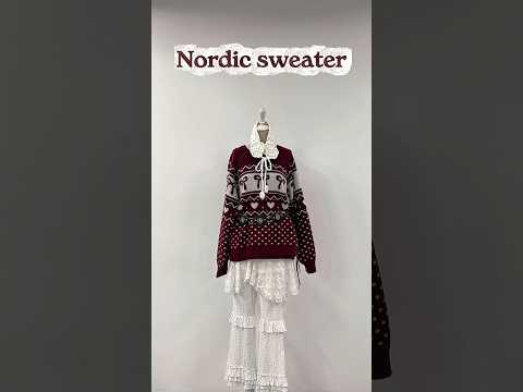 【ノルディックニットを使ったおすすめコーデ3選❄️】どのコーデが好き？shorts fashion wego outf…