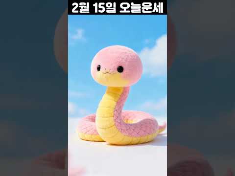 2월 15일 띠별 운세 코디색상 좋은위치 [30초운세]  🎃✨ 오늘의운세 띠별운세 행운숫자 행운색깔 운세 サムネイル