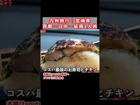 【九州旅行】宮崎県のグルメと観光スポットを巡るドライブ1人旅行 サムネイル