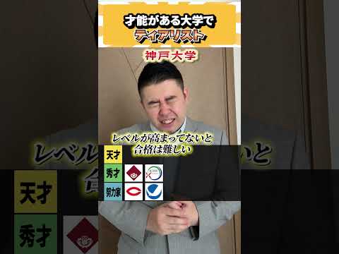 才能がある大学でティアリスト コバショー 個別指導塾castdice 大学受験 shorts tierlist サムネイル