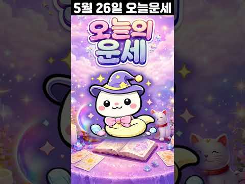 [오늘의 운세] 2026년 5월 26일 띠별 운세 코디색상 좋은위치  오늘의 운세 행운 띠별운세 로또 타로… サムネイル