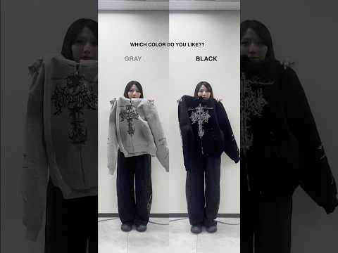 【あなたはどっち派？】グレー派🩶？ブラック派🖤？shorts fashion wego ウィゴー outfit 韓国フ… サムネイル