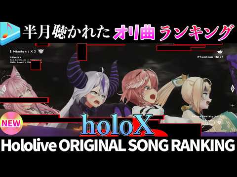 【holoX】半月で一番聴かれたオリ曲は？オリ曲ランキング 30 most viewed song in this m…