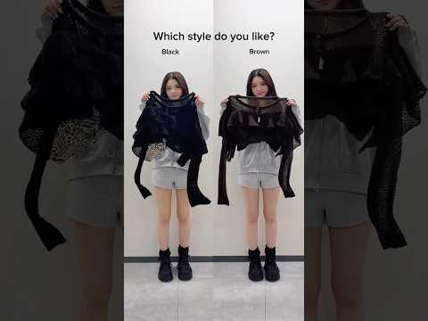 【あなたはどっち派？】ブラック派🖤？ブラウン派🤎？shorts fashion wego ウィゴー outfit 韓国… サムネイル