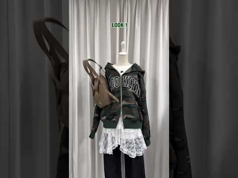 【大人気ZIPパーカーコーデ3選🩶】どのコーデが好き？shorts fashion wego outfit 韓国ファッ… サムネイル