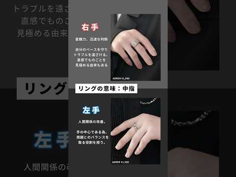 ハメた指で変わるリングの効果💍