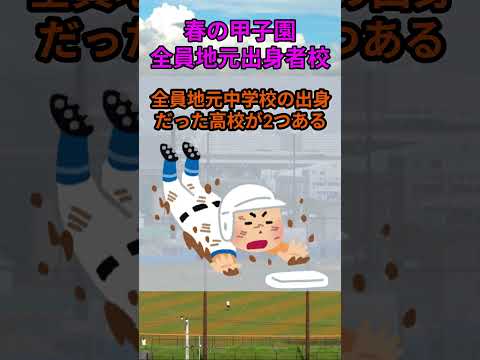 s212_2026春の選抜高校野球、ベンチ入りメンバーが全員地元出身 都道府県 野球 shorts サムネイル