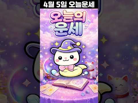[오늘의 운세] 2026년 4월 5일 띠별 운세 코디색상 좋은위치  오늘의 운세 행운 띠별운세 로또 타로…