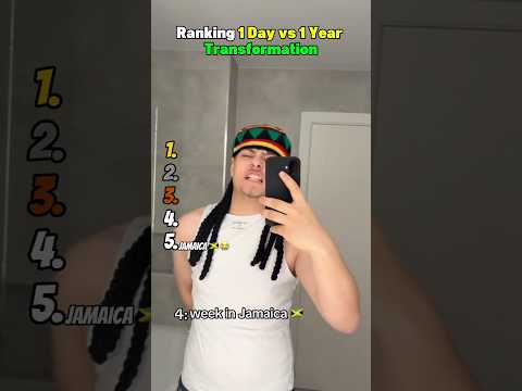 Ranking 1 Day vs 1 Year Transformation 😂 サムネイル