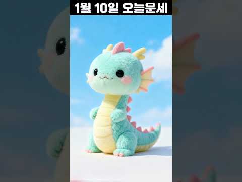 1월 10일 띠별 운세 코디색상 좋은위치 [30초운세]  🎃✨ 오늘의운세 띠별운세 행운숫자 행운색깔 운세