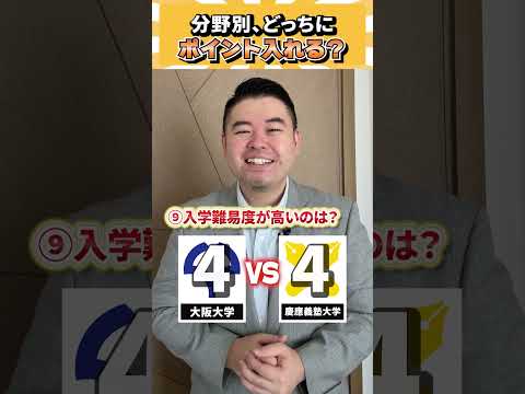 分野別、どっちにポイントいれる？ コバショー 個別指導塾castdice 大学受験 shorts 慶應 サムネイル