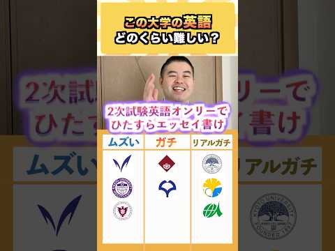この大学の英語、どのくらい難しい？ コバショー 大学受験 shorts 東大 ＃京大 英語