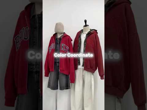【おそろで着たい👫カラー別コーデ3選🌈】どのコーデが好き？shorts fashion wego outfit 韓国フ… サムネイル