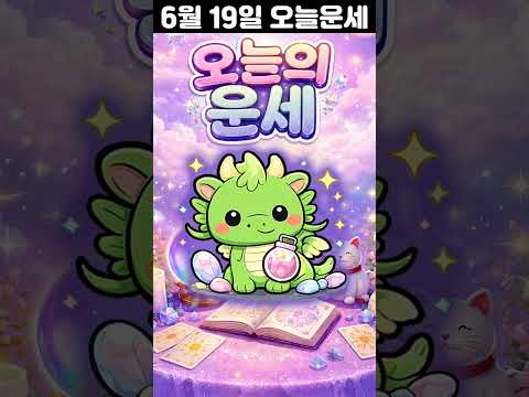 [오늘의 운세] 2026년 6월 19일 띠별 운세 코디색상 좋은위치  shorts