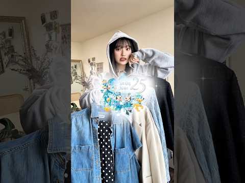 ディズニーシー25周年、パークがブルーで可愛いからコーデもブルーにしちゃう🩵🫐🦋🐳💧ファッション shorts サムネイル