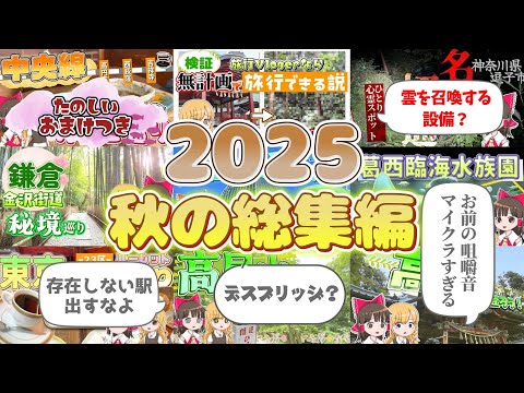 【2025年秋の総集編】霊夢と魔理沙が旅行したり水族館に行ったりするよ【ゆっくり実況解説】【Vlog】【睡眠用／作業用… サムネイル