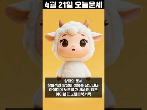 [오늘의 운세] 2026년 4월 21일 띠별 운세 코디색상 좋은위치  오늘의 운세 행운 띠별운세 로또 타로… サムネイル