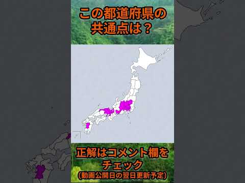 この都道府県の共通点は？cq117 Shorts 都道府県 クイズ 47都道府県 サムネイル