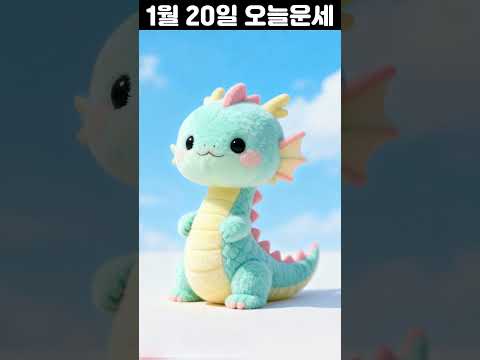 1월 20일 띠별 운세 코디색상 좋은위치 [30초운세]  🎃✨ 오늘의운세 띠별운세 행운숫자 행운색깔 운세