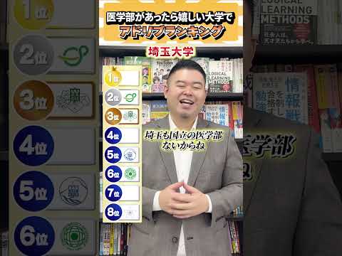医学部があったら嬉しい大学でアドリブランキング！ コバショー 個別指導塾castdice 大学受験 shorts  ラ… サムネイル