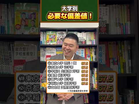 大学別、必要な偏差値！コバショー大学受験shorts