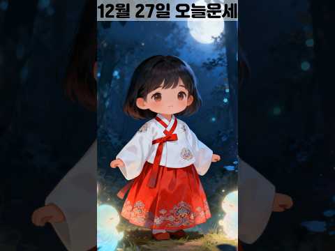 12월 27일 띠별 운세 코디색상 좋은위치 [30초운세]  🎃✨ 오늘의운세 띠별운세 행운숫자 행운색깔 운세 サムネイル