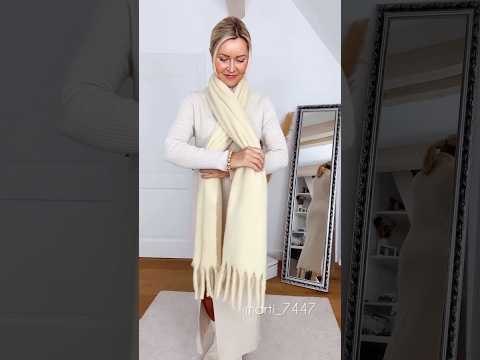 How to style a scarf 🧣 style ootdguide ootd outfitideas fas… サムネイル