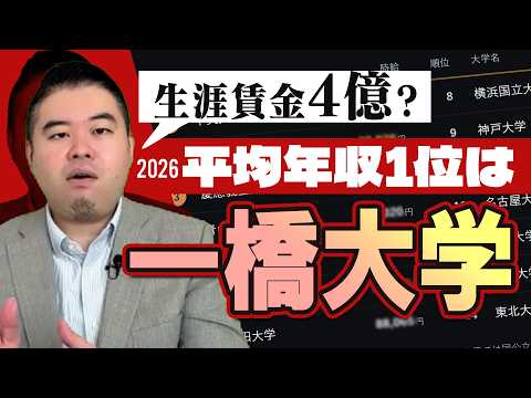 大学別年収ランキング2026年最新版！ サムネイル
