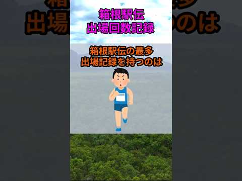s166_箱根駅伝の最多出場回数記録 都道府県 人口 shorts サムネイル