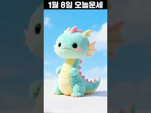 1월 8일 띠별 운세 코디색상 좋은위치 [30초운세]  🎃✨ 오늘의운세 띠별운세 행운숫자 행운색깔 운세