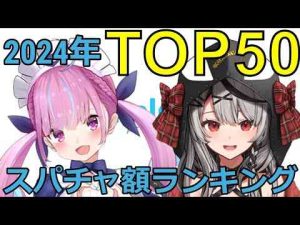 ホロライブ年間スパチャ額ランキングTOP502024年トレンドとはgoogle/twitter